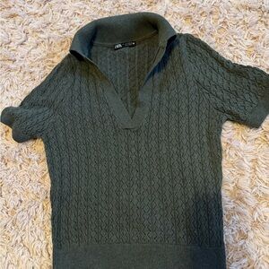 Zara grey V-Neck Sweater